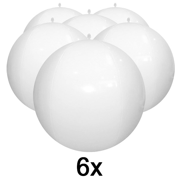 6x Φουσκωτά πλωτά φώτα πισίνας | POOLGLO