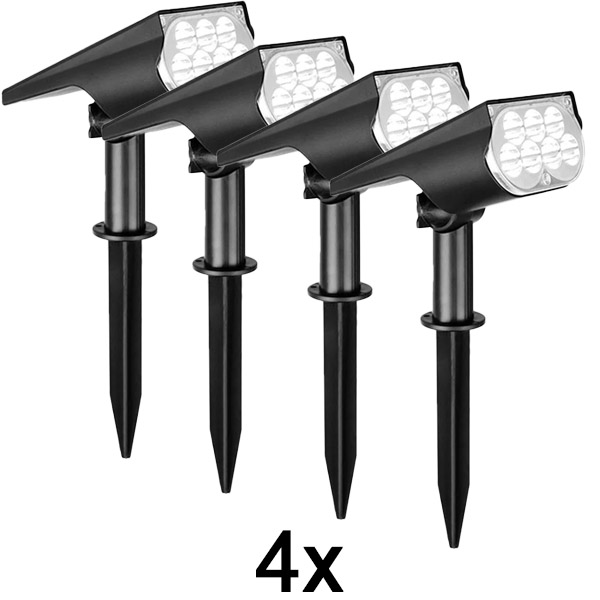 4x Φωτιστικό ηλιακού σημείου για εξωτερικούς χώρους | SPOTIKE
